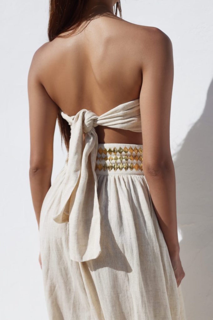 SET EMBROIDERED  IN GOLD THREAD – Image 4